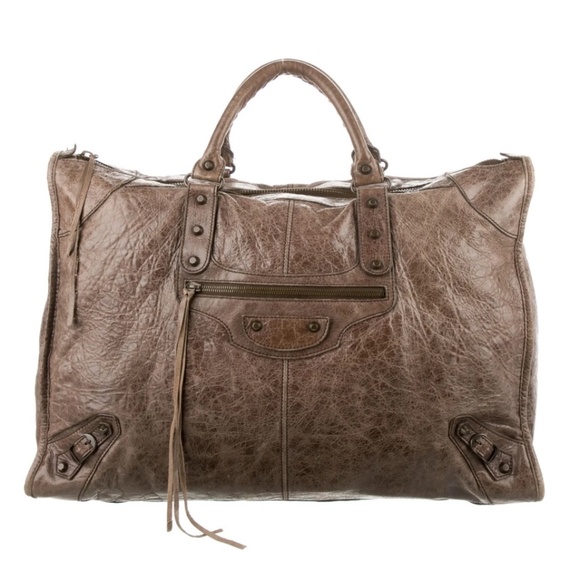 BALENCIAGA Weekender Bag in beautiful Chèvre Leather - Picture 1 of 6